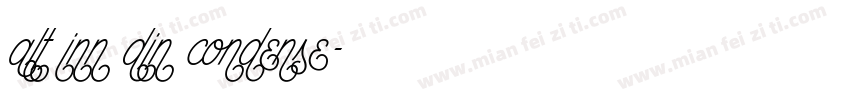 alt inn din condense字体转换